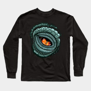 Reptile Eye Creepy Close Up Long Sleeve T-Shirt